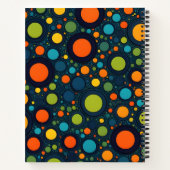 カラフル水玉模様 ノートブック (裏面)