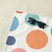 カラフル水玉模様 ビーチタオル (インサイチュ)