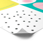 カラフル水玉模様。 ポスター (角)