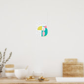 カラフル水玉模様。 ポスター (キッチン)