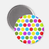 カラフル水玉模様 マグネット (正面/裏面)