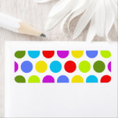 カラフル水玉模様 ラベル (インサイチュ)