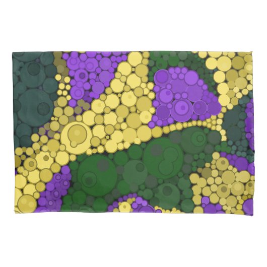 カラフル水玉模様 枕カバー (正面)