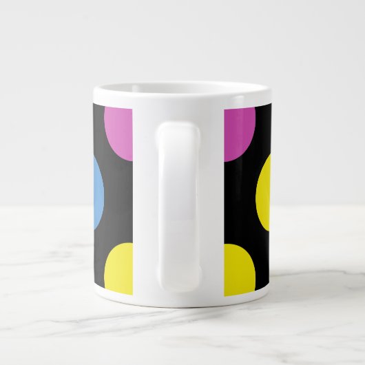 カラフル水玉模様,水玉模様パター点々のあるン, ジャンボコーヒーマグカップ (裏面)