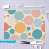 カラフル水玉模様 薄葉紙 (クラフト)