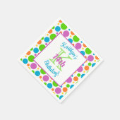 カラフル水玉模様 |誕生日パーティー スタンダードカクテルナプキン (角)