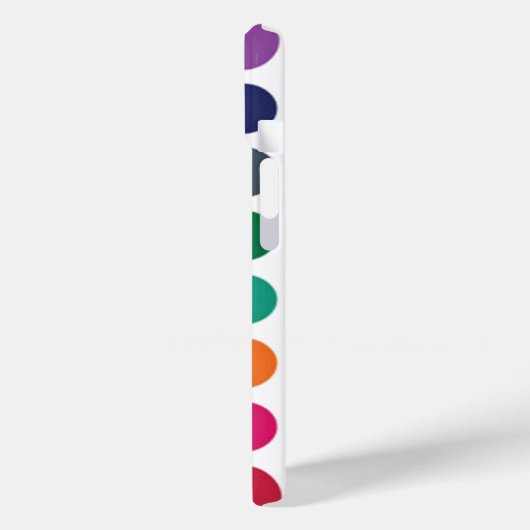 カラフル水玉模様iPhone 15ケース Case-Mate iPhoneケース (裏面 / 左)