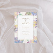 カラフル水結婚色 招待状