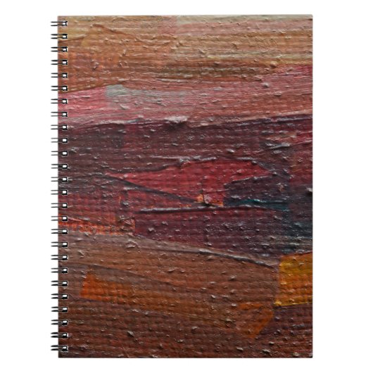 カラフル油のテクスチャ付き絵を描の背景 ノートブック (正面)