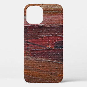 カラフル油のテクスチャ付き絵を描の背景 iPhone 12ケース