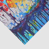 カラフル油の飛び絵を描跳ね 薄葉紙 (詳細)