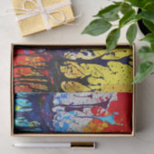 カラフル油の飛び絵を描跳ね 薄葉紙 (ギフト)