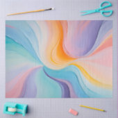 カラフル油絵を描アートティッシュペーパー 薄葉紙 (クラフト)