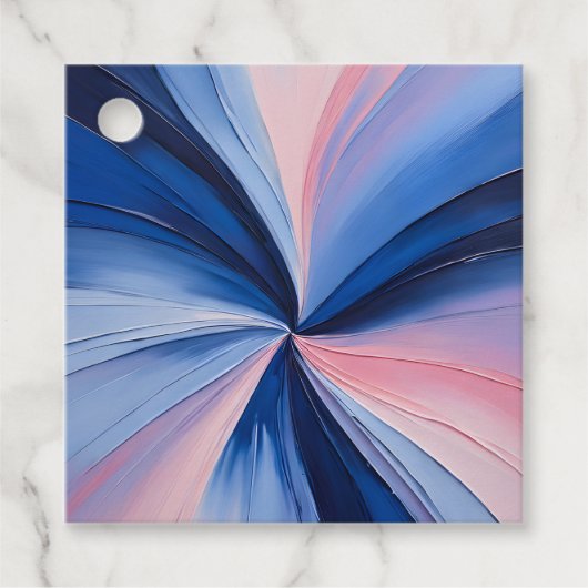 カラフル油絵を描ギフトラベル フェイバータグ (正面)