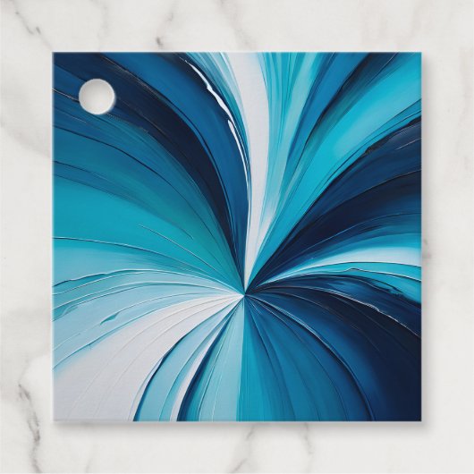 カラフル油絵を描ギフトラベル フェイバータグ (正面)