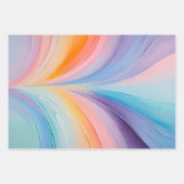 カラフル油絵を描ラッピング紙シート ラッピングペーパーシート (正面3)