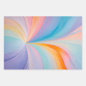 カラフル油絵を描ラッピング紙シート ラッピングペーパーシート (正面2)