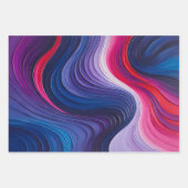 カラフル油絵を描ラッピング紙シート ラッピングペーパーシート (正面2)