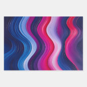 カラフル油絵を描ラッピング紙シート ラッピングペーパーシート (正面)