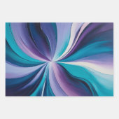 カラフル油絵を描ラッピング紙シート ラッピングペーパーシート (正面)