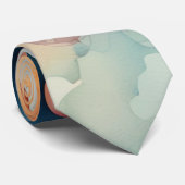 カラフル泡の水彩アート ネクタイ (ロール)