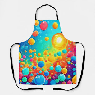 カラフル泡の浮き絵 エプロン