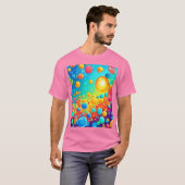 カラフル泡の浮き絵 Tシャツ (正面フル)