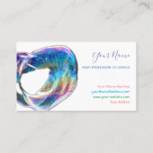 カラフル泡誕生日プランナー及びパーティーバス 名刺 (裏面)