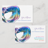 カラフル泡誕生日プランナー及びパーティーバス 名刺 (正面/裏面)