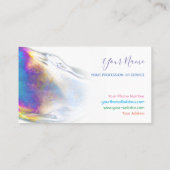 カラフル泡誕生日プランナー及びパーティーバス 名刺 (裏面)