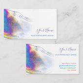 カラフル泡誕生日プランナー及びパーティーバス 名刺 (正面/裏面)