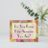 カラフル泡:お前は知っ素晴らしてる? ポストカード (スタンド正面)