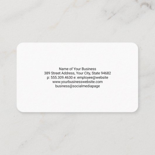 カラフル波線の背景 名刺 (裏面)