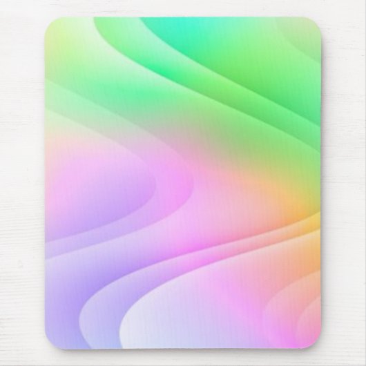 カラフル波 マウスパッド (正面)