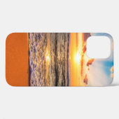 カラフル海ビーチサンライズと深いブルースカイ Case-Mate iPhoneケース (裏面 (横))