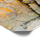 カラフル海ロックプリント ポスター (角)