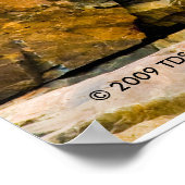 カラフル海ロックプリント ポスター (角)