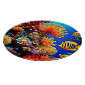 カラフル海水中生物 カッティングボード (角)