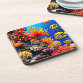 カラフル海水中生物 コースター (左側)