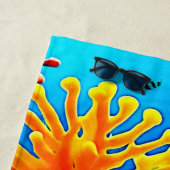 カラフル海水中生物 ビーチタオル (インサイチュ)