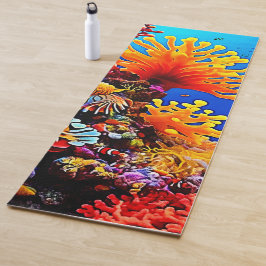 カラフル海水中生物 ヨガマット