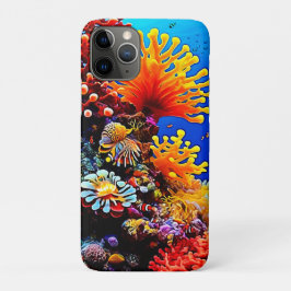 カラフル海水中生物 iPhone 11 PROケース