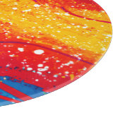 カラフル海波のパターン買今 カッティングボード (角)