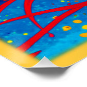 カラフル海波のパターン買今 ポスター (コーナー)