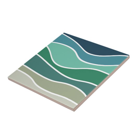 カラフル海波 タイル (側面)