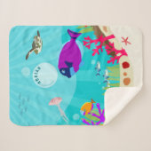 カラフル海海獣の子供の名前 シェルパブランケット (正面(横))