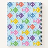 カラフル海魚の模様 ノートブック (裏面)