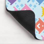 カラフル海魚の模様 マウスパッド (コーナー)