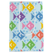 カラフル海魚の模様 ミディアムペーパーバッグ (裏面)