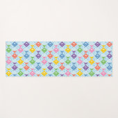 カラフル海魚の模様 ヨガマット (正面(横))